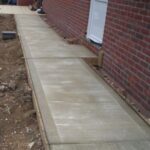 Concrete footpath